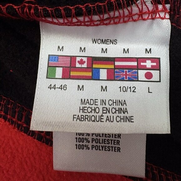 Spyder Constant Full-Zip Sweater Fleece Jacket Red Black Women’s NWT #187335 - Picture 6 of 10